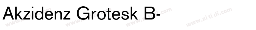Akzidenz Grotesk B字体转换